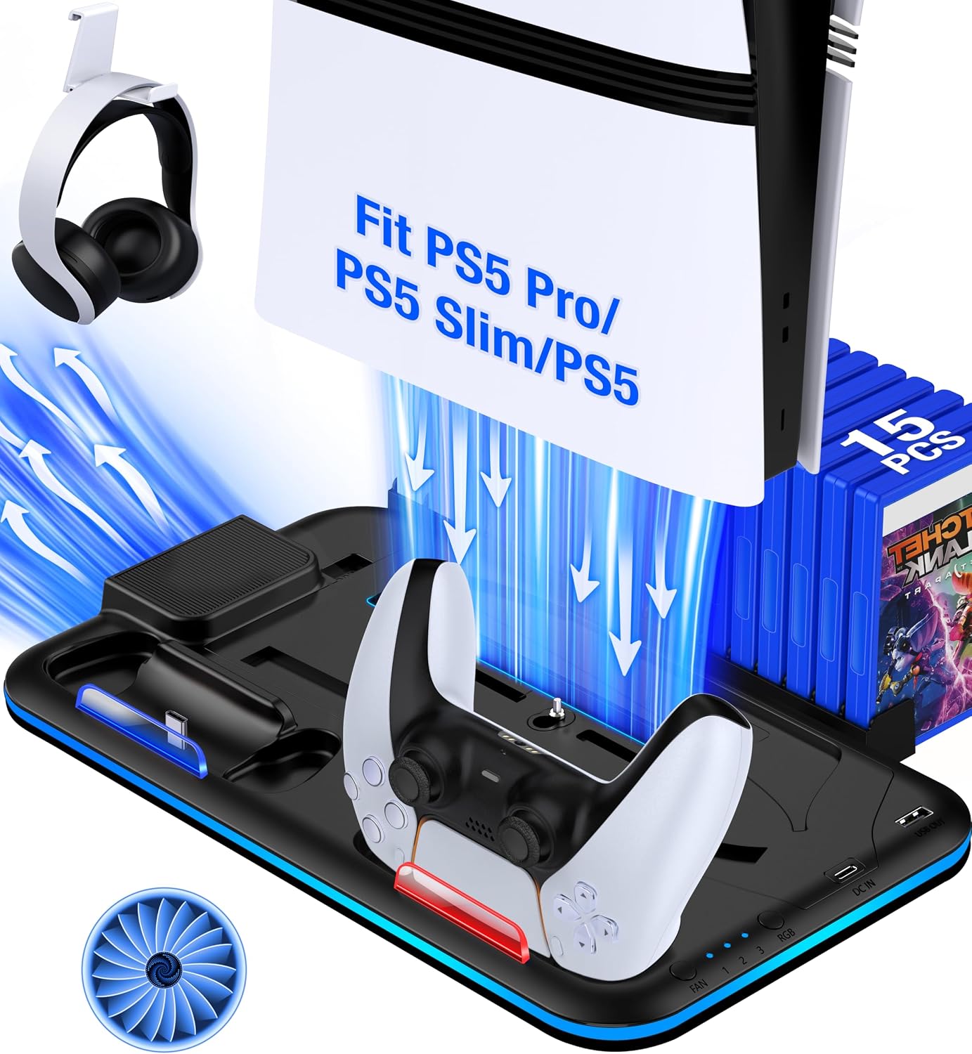 Estação turbo Kawaye para PS5