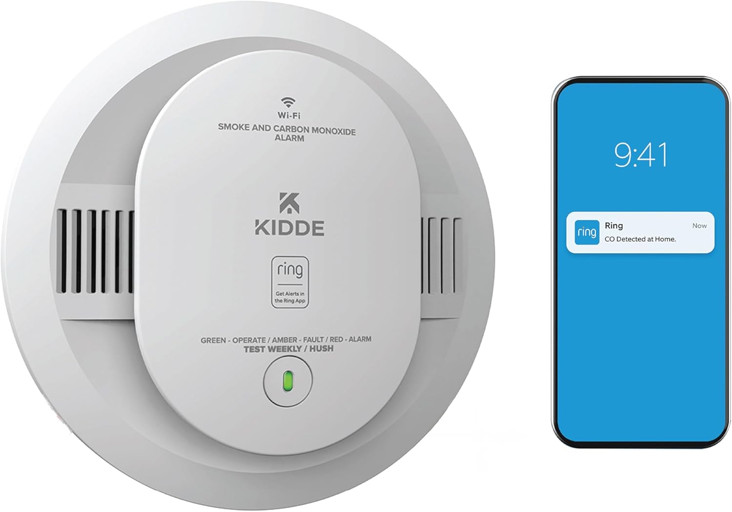 Kidde Ring Smart Smoke and CO Alarm