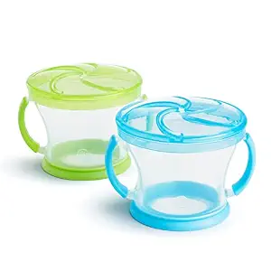 Munchkin Snack Catcher Toddler Snack Cups, No Spill, 2 Pack