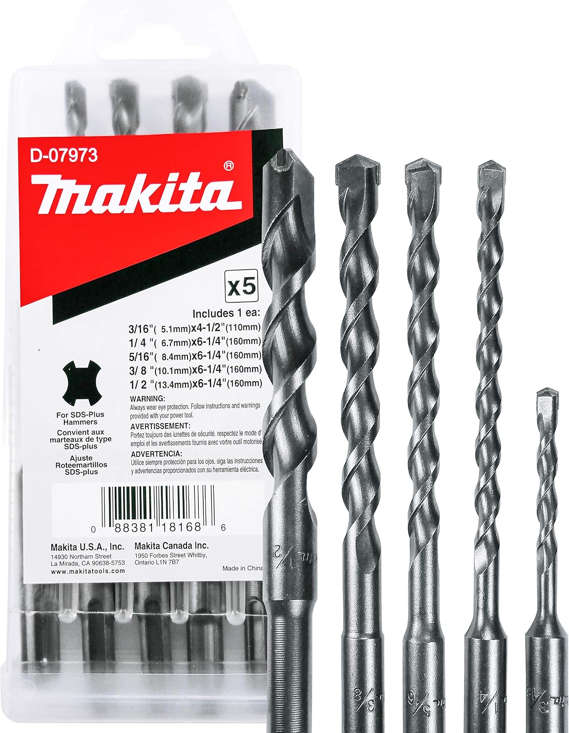 Makita D-07973 SDS-Plus set