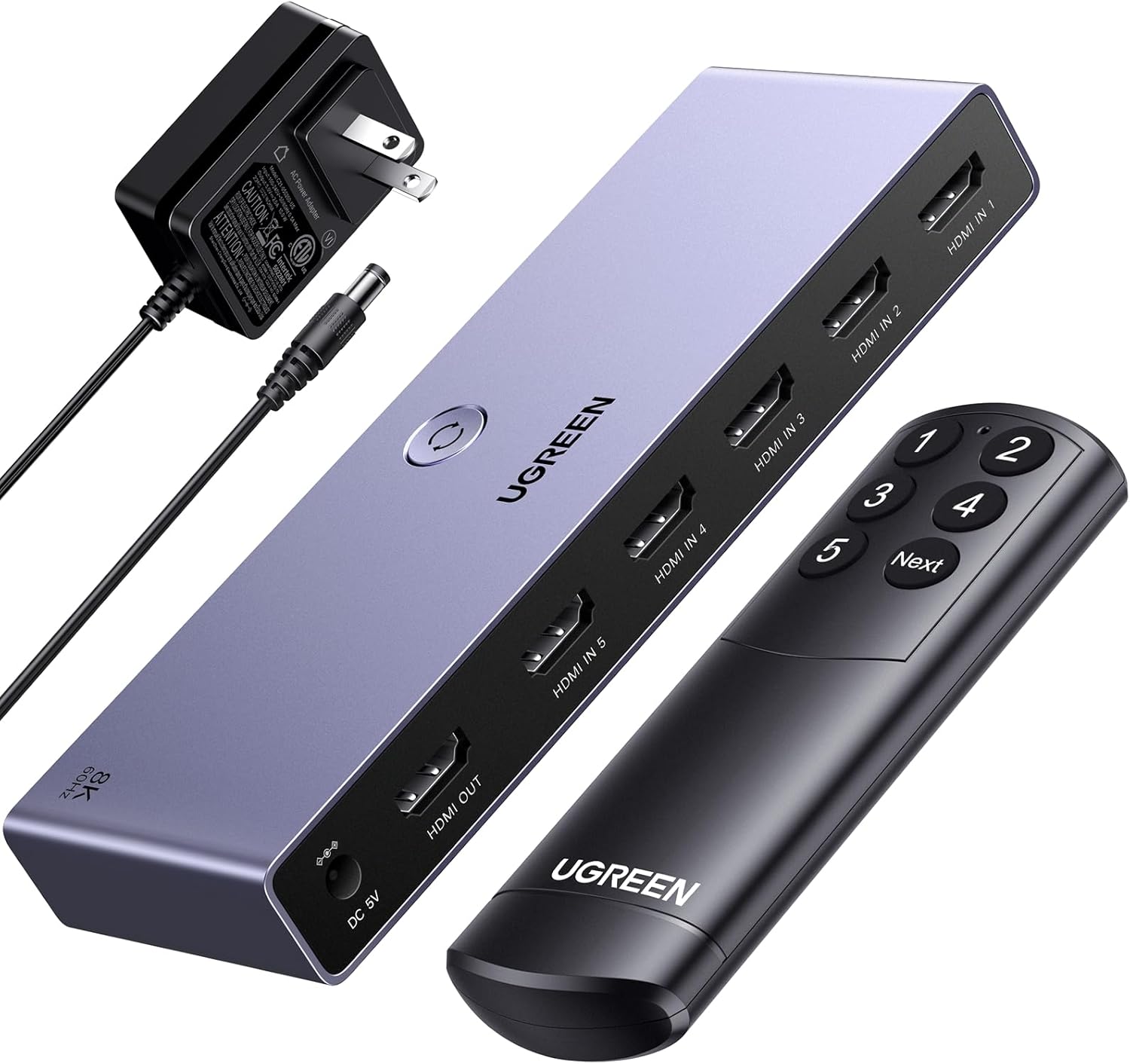 UGREEN 8K 5-Port HDMI Switch
